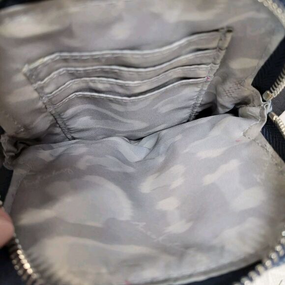 Aimee Kestenberg Crossbody Purse Small Denim Adjustable Nylon Strap - Picture 5 of 6